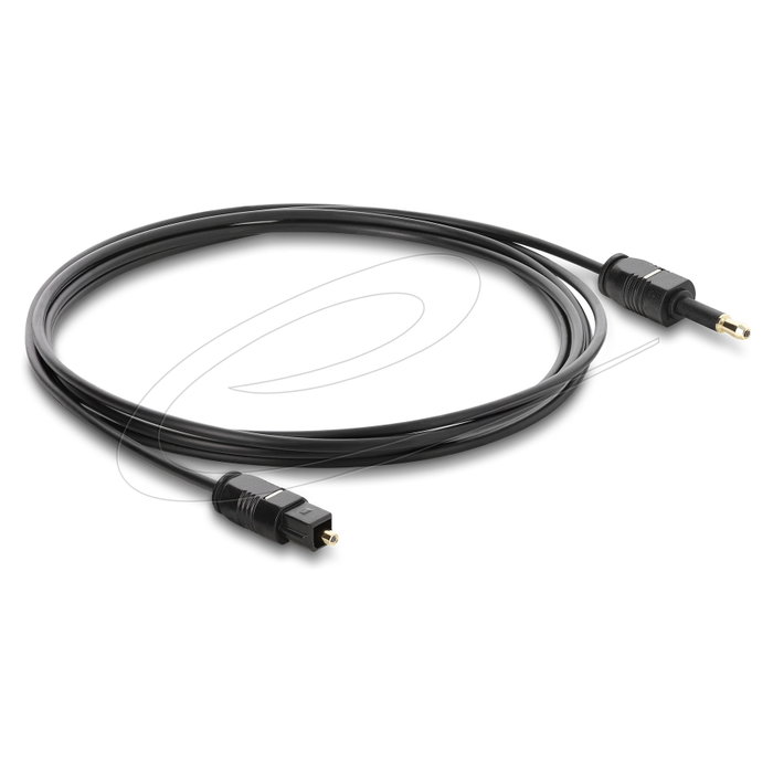 DeLOCK Cable de audio Toslink a Mini-TOSLINK 1,5 m Negro