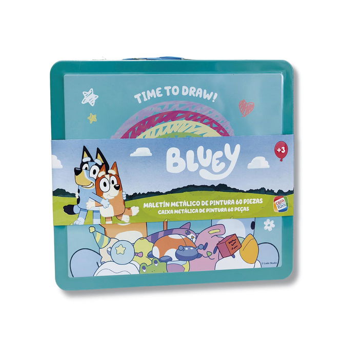 Cefa Maletín Metálico de Pinturas Bluey 21911