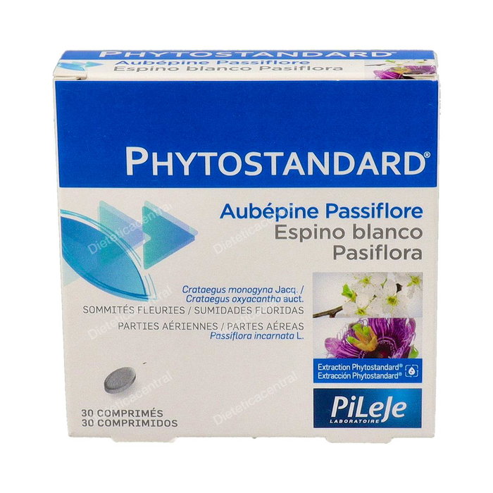 PILEJE Phytostandard Espino Blanco-Pasiflora Complemento Alimenticio, 30 Comprimidos PILEJE Phytostandard Espino Blanco-Pasiflora Complemento Alimenticio, 30 Comprimidos