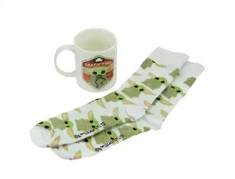 Wondee Set Mandalorian calcetines y taza Baby Yoda The Mandalorian