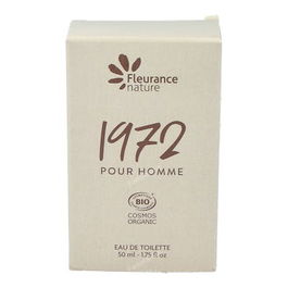 FLEURANCE NATURE Perfume Hombre 1972 Spray 50ml, Fragancia Fresca Masculina, Certificado Cosmos Organic, Apto Veganos