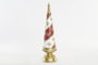 DKD Home Decor Figura de Árbol en Resina Rojo, Blanco y Dorado