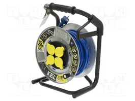 KEL Prolongador de alimentación H07BQ-F 3G2,5mm2 25m Azul