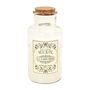 Home Deco Factory Vela Perfumada Apothicaire Flor de Algodón Ámbar Almizcle Blanco Botella Vidrio Tapón Corcho 17 cm