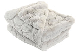 DKD Home Decor Manta Urban Gris Claro 170 x 130 cm (2 Unidades)