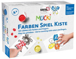 Kreul Kit pintura MUCKI Play me paintbox con colores y dedos