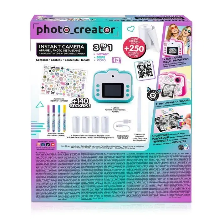 Canal Toys Cámara instantánea CLK 057 Azul