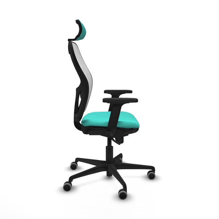 PIQUERAS Y CRESPO Silla de oficina Jorquera Turquesa y Blanco PIQUERAS Y CRESPO Silla de oficina Jorquera Turquesa y Blanco