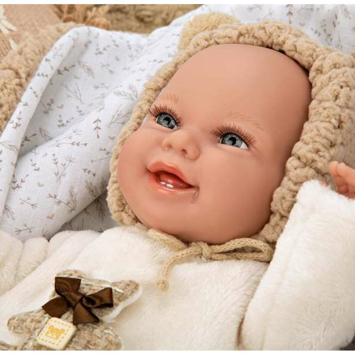 Muñecas Arias Muñeca Elegance Babyto Marrón con Manta y Chupete Muñecas Arias Muñeca Elegance Babyto Marrón con Manta y Chupete