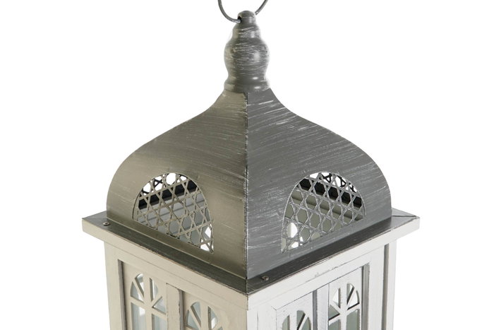 DKD Home Decor Farola Mediterraneo Blanco Gris 19 x 51 x 19 cm