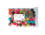 Innspiro Cuentas de Madera Bola Colores Surtidos 30mm y 5m Hilo Algodón