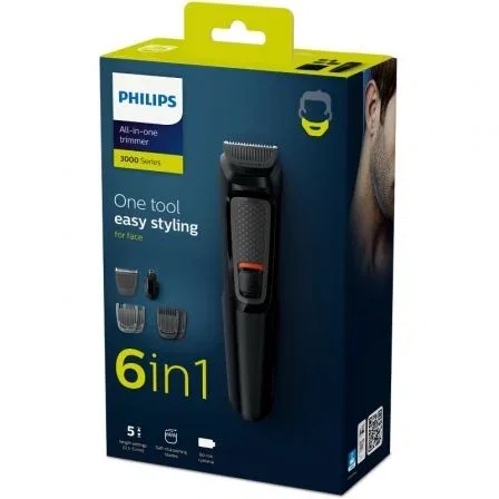 Philips Multigroom Series 3000 MG3710/15 Cortapelos con Batería y 6 Accesorios