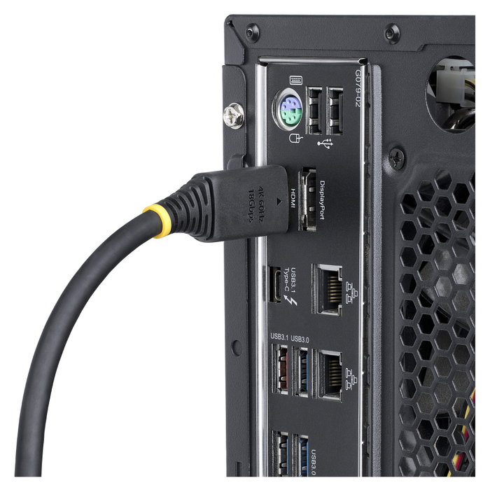 StarTech.com Cable HDMI de Alta Velocidad 30cm con Conectores de Agarre 4K60Hz/1440p 144Hz StarTech.com Cable HDMI de Alta Velocidad 30cm con Conectores de Agarre 4K60Hz/1440p 144Hz