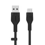 Belkin BOOST↑CHARGE Flex Cable USB USB-A a USB-C 3m Negro para Carga y Datos USB 2.0
