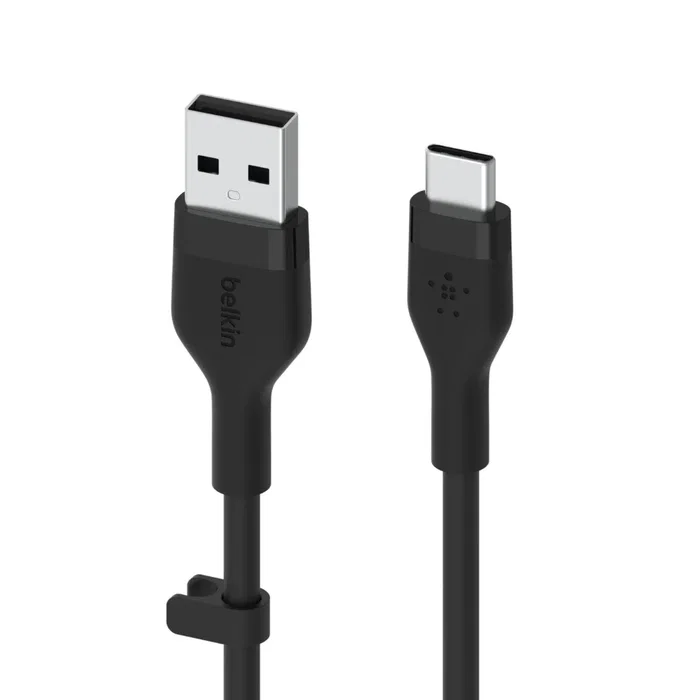 Belkin BOOST↑CHARGE Flex Cable USB USB-A a USB-C 3m Negro para Carga y Datos USB 2.0