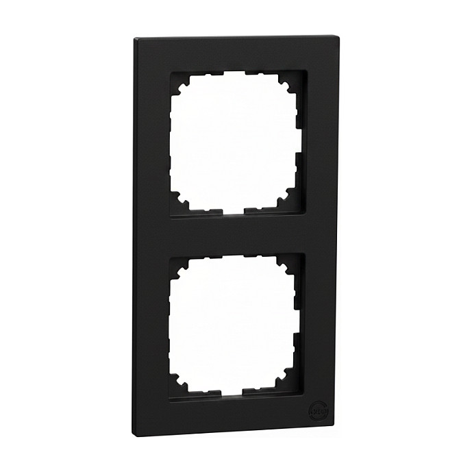 MERTEN Marco M-Pure MEG4020-3603 de 2 compartimentos, negro mate MERTEN Marco M-Pure MEG4020-3603 de 2 compartimentos, negro mate