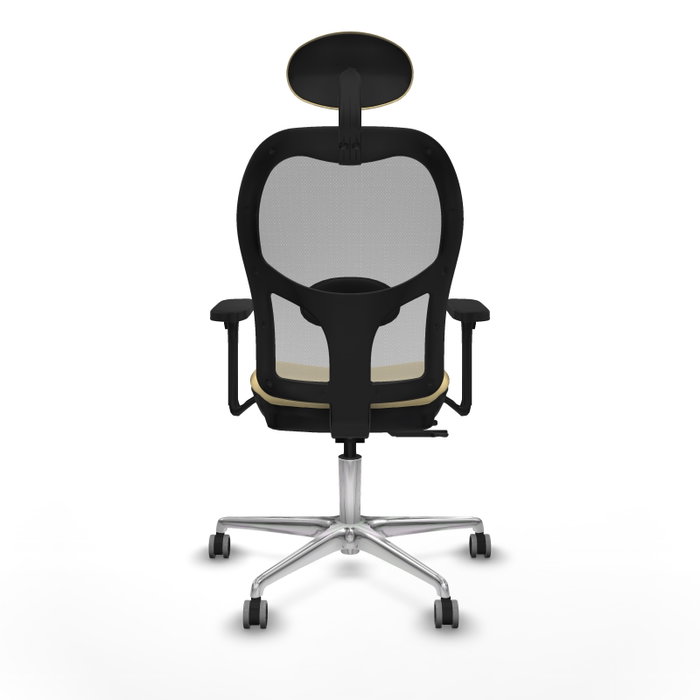 PIQUERAS Y CRESPO Silla de oficina Jorquera Sincro/Traslack Crema y Gris