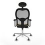 PIQUERAS Y CRESPO Silla de oficina Jorquera Sincro/Traslack Crema y Gris