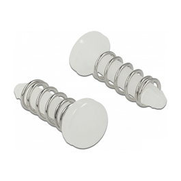 DeLOCK Remache a presión blanco - Set de 10 piezas