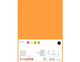 Innspiro Goma EVA naranja fluor láminas adhesivas 20x30cm x 2mm (5 unidades)