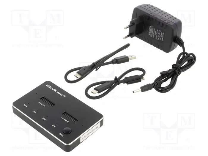 QOLTEC Estación de acoplamiento USB 3.1 Gen 2 para SSD M.2 QOLTEC Estación de acoplamiento USB 3.1 Gen 2 para SSD M.2