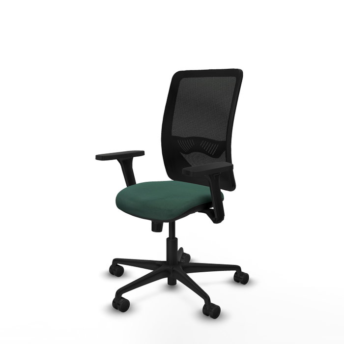 PIQUERAS Y CRESPO Silla de oficina Zulema con mecanismo Sincro, Verde botella y Negro PIQUERAS Y CRESPO Silla de oficina Zulema con mecanismo Sincro, Verde botella y Negro