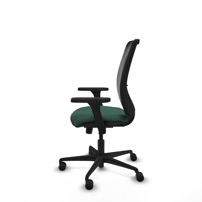PIQUERAS Y CRESPO Silla de oficina Zulema con mecanismo Sincro, Verde botella y Negro PIQUERAS Y CRESPO Silla de oficina Zulema con mecanismo Sincro, Verde botella y Negro