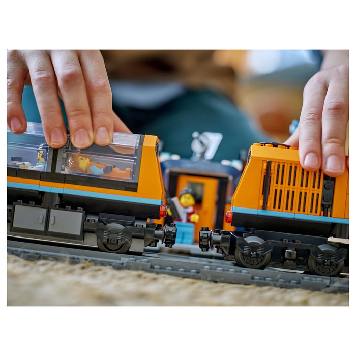 LEGO 60470 City Arktis-Polarexpress Tren Expreso Polar Ártico de los Exploradores Juego de Construcción 7+ años 1517 Piezas Multicolor