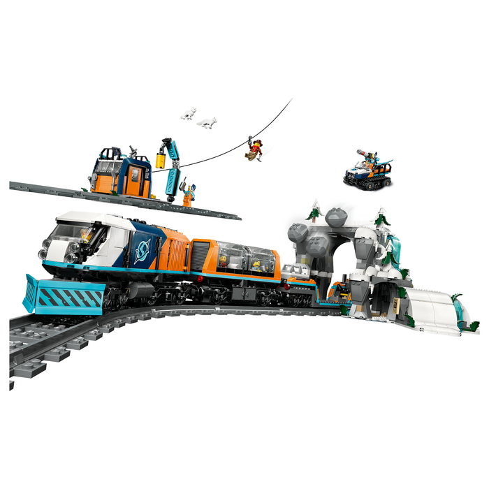 LEGO 60470 City Arktis-Polarexpress Tren Expreso Polar Ártico de los Exploradores Juego de Construcción 7+ años 1517 Piezas Multicolor