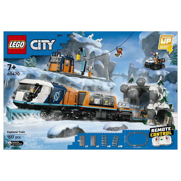 LEGO 60470 City Arktis-Polarexpress Tren Expreso Polar Ártico de los Exploradores Juego de Construcción 7+ años 1517 Piezas Multicolor