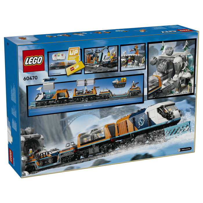 LEGO 60470 City Arktis-Polarexpress Tren Expreso Polar Ártico de los Exploradores Juego de Construcción 7+ años 1517 Piezas Multicolor