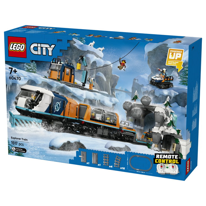LEGO 60470 City Arktis-Polarexpress Tren Expreso Polar Ártico de los Exploradores Juego de Construcción 7+ años 1517 Piezas Multicolor