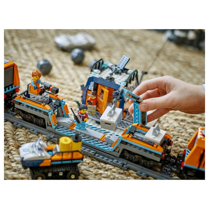 LEGO 60470 City Arktis-Polarexpress Tren Expreso Polar Ártico de los Exploradores Juego de Construcción 7+ años 1517 Piezas Multicolor