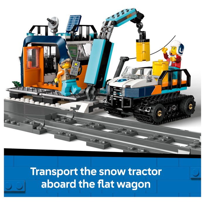 LEGO 60470 City Arktis-Polarexpress Tren Expreso Polar Ártico de los Exploradores Juego de Construcción 7+ años 1517 Piezas Multicolor