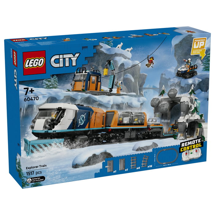 LEGO 60470 City Arktis-Polarexpress Tren Expreso Polar Ártico de los Exploradores Juego de Construcción 7+ años 1517 Piezas Multicolor