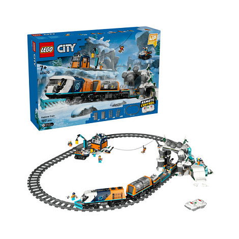 LEGO 60470 City Arktis-Polarexpress Tren Expreso Polar Ártico de los Exploradores Juego de Construcción 7+ años 1517 Piezas Multicolor