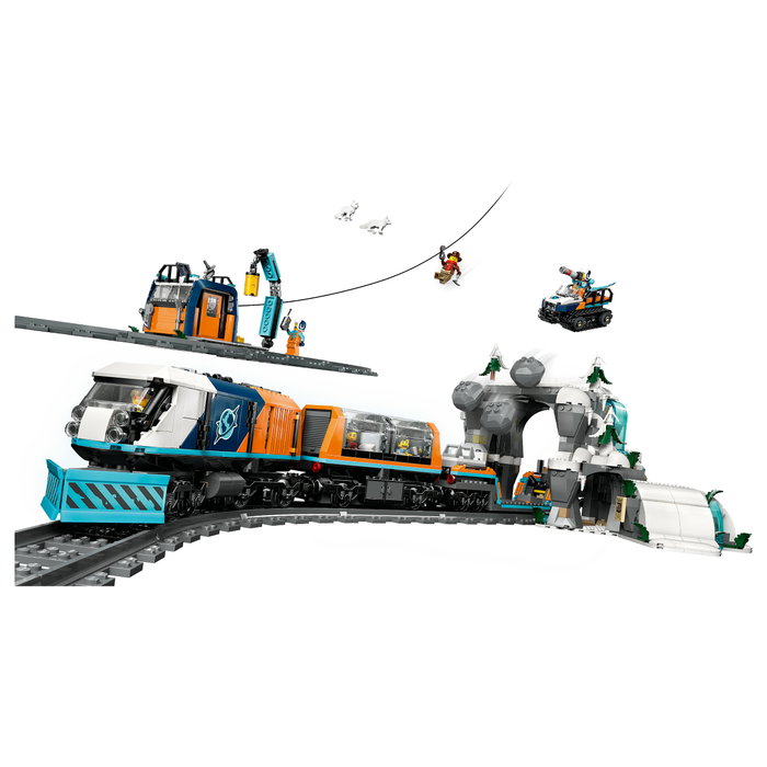 LEGO 60470 City Arktis-Polarexpress Tren Expreso Polar Ártico de los Exploradores Juego de Construcción 7+ años 1517 Piezas Multicolor