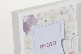 DKD Home Decor Marco Foto Conejo 17x2.5x21 cm Mdf Cristal 15 x 10 cm (4 Unidades)