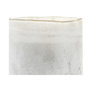 DKD Home Decor Vela Gris Ambar Cera de Soja Cristal 2 Unidades 10x10x10 cm