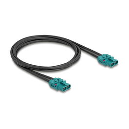 DeLOCK Cable HDMI Doble Hembra HDMTD Z a HDMTD Z, 1 Metro, Negro, Conectores 2x HDMI Tipo D Versión Z, Impedancia 100 Ω