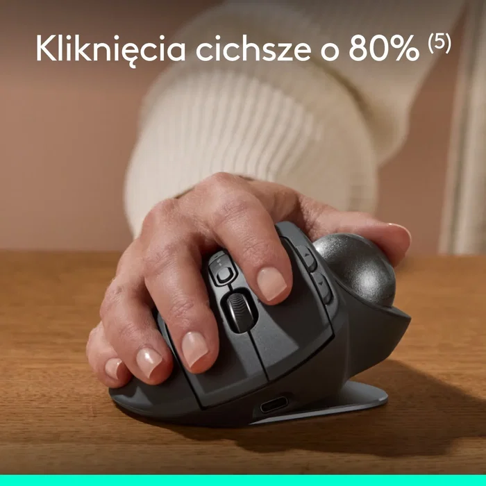 Logitech MX Ergo S Trackball Inalámbrico Grafito