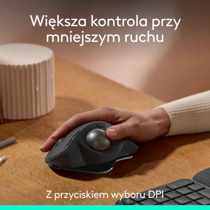 Logitech MX Ergo S Trackball Inalámbrico Grafito