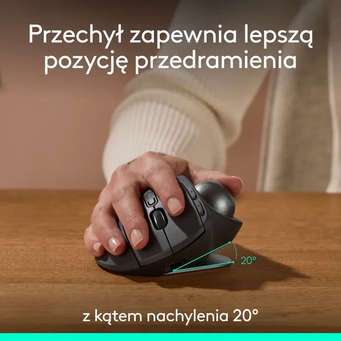 Logitech MX Ergo S Trackball Inalámbrico Grafito