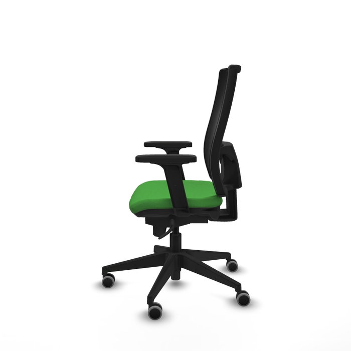 PIQUERAS Y CRESPO Silla de oficina Horna con mecanismo Sincro, Verde y Negro
