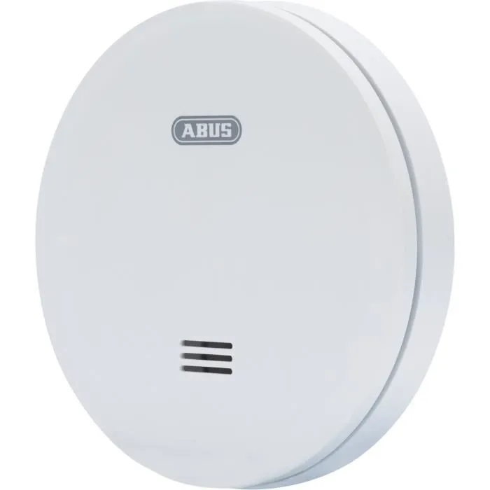 Abus RWM160 Detector de Humo Diseño Ultraplano Protección 40 m² Alarma 85 dB Batería Litio 10 Años