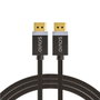 SAVIO Cable DisplayPort 1.4 1m Negro Textil