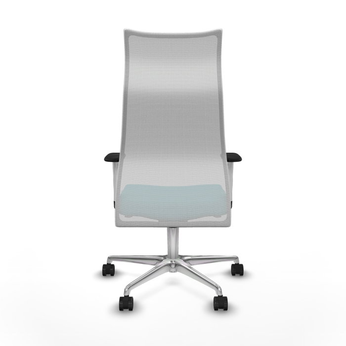 PIQUERAS Y CRESPO Sillón Albacete con Mecanismo Sincro, Tela Turquesa y Malla Blanca PIQUERAS Y CRESPO Sillón Albacete con Mecanismo Sincro, Tela Turquesa y Malla Blanca