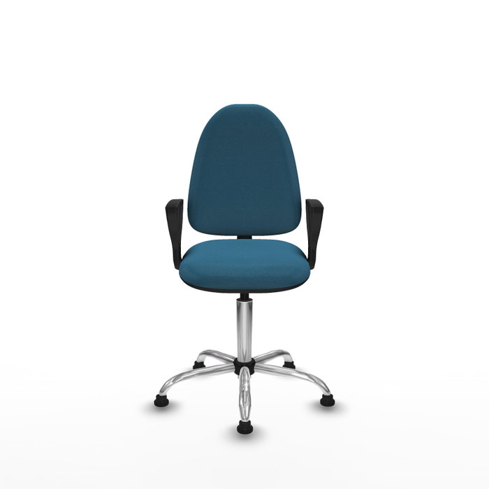 PIQUERAS Y CRESPO Silla de oficina Aýna Verde petróleo con base cromada PIQUERAS Y CRESPO Silla de oficina Aýna Verde petróleo con base cromada