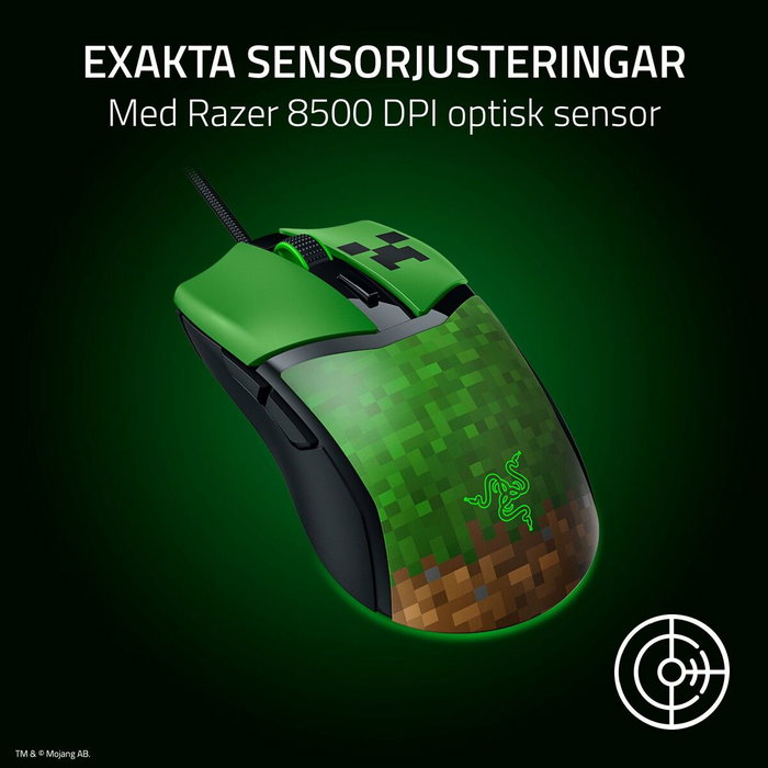 Razer Cobra Minecraft Edition Negro y Verde