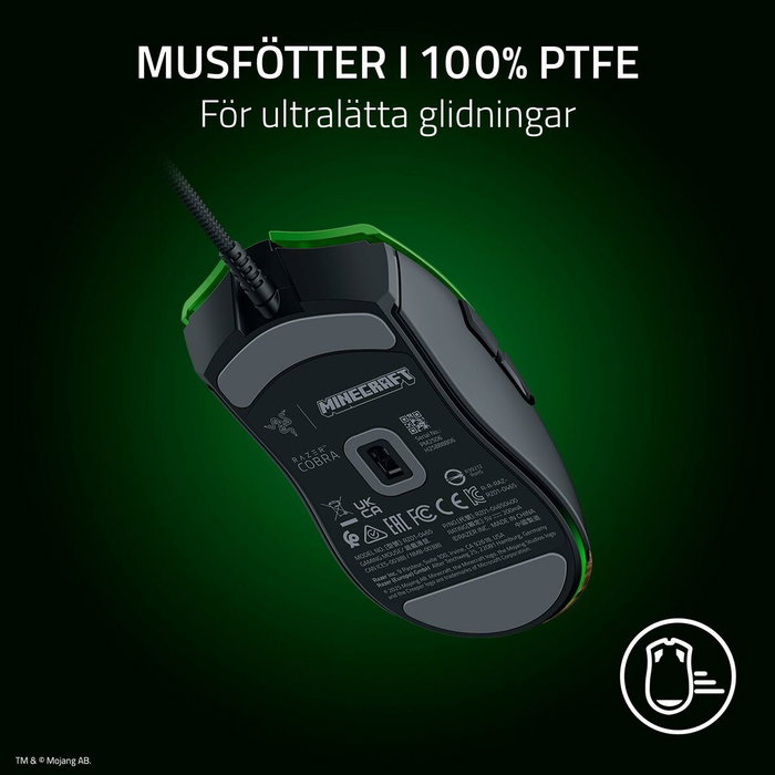 Razer Cobra Minecraft Edition Negro y Verde